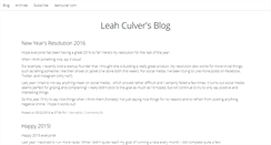 Desktop Screenshot of blog.leahculver.com