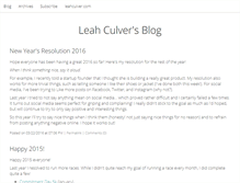 Tablet Screenshot of blog.leahculver.com